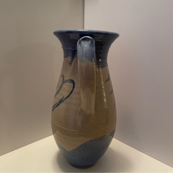 Studio Art Pottery Pitcher Artist Signed Vintage - Picture 4 of 8